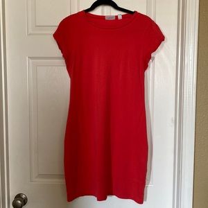 Coral bodycon dress